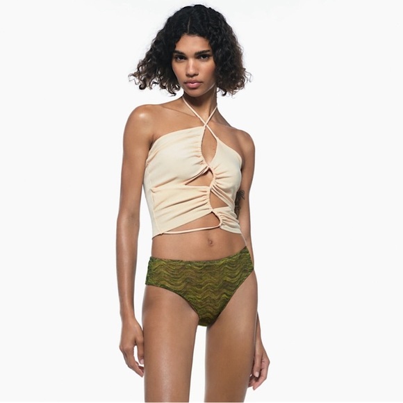 Zara knit cutout halter top🍨 - Picture 3 of 8